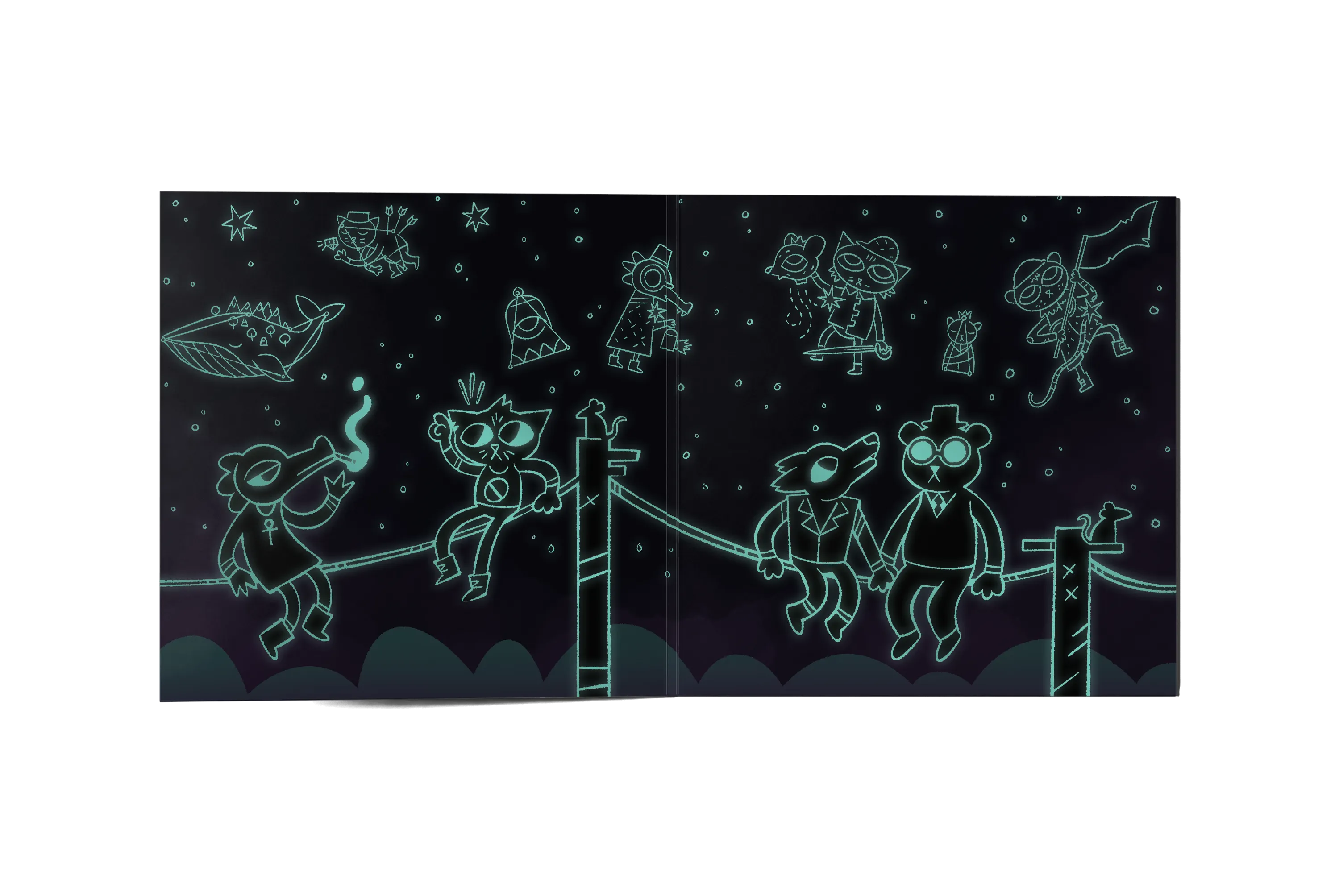 Night In The Woods 2LP Glow-In-The-Dark Inner Gatefold